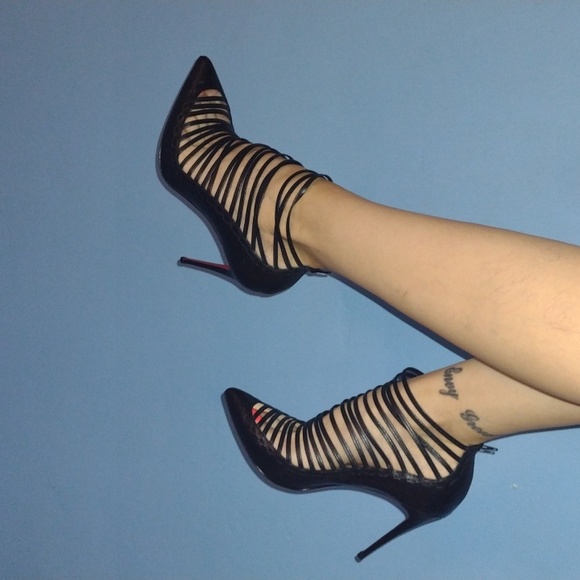 NEW Christian Louboutin Gortik Strappy Red Sole Bootie NEW - Picture 7 of 16